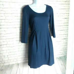 LOVE REIGN navy blue tunic 3/4 sleeve dress